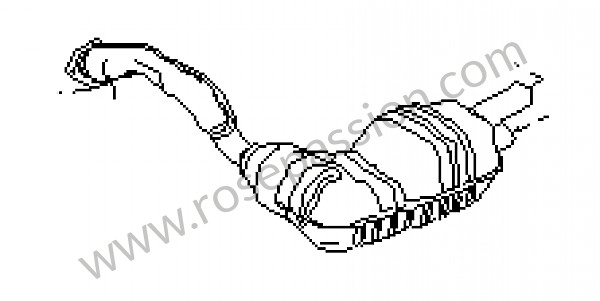 P113296 - Catalizador para Porsche Boxster / 987 • 2006 • Boxster 2.7 • Cabrio • Caja manual de 5 velocidades