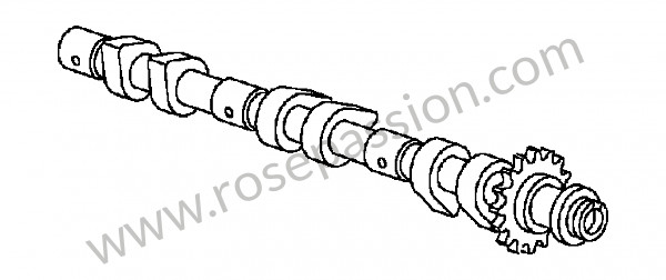 P114202 - Camshaft for Porsche Boxster / 986 • 2003 • Boxster s 3.2 • Cabrio • Manual gearbox, 6 speed