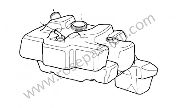 P114409 - Deposito de combustivel para Porsche 997-1 / 911 Carrera • 2007 • 997 c4s • Targa • Caixa automática