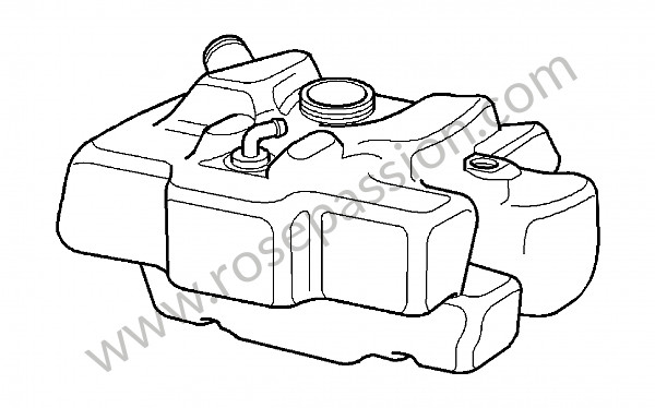 P114409 - Deposito de combustible para Porsche 997-2 / 911 Carrera • 2012 • 997 c4s • Targa • Caja manual de 6 velocidades