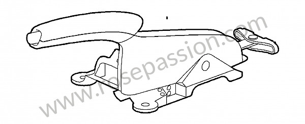 P114517 - Alavanca do travao de mao para Porsche 997-1 / 911 Carrera • 2008 • 997 c2 • Cabrio • Caixa manual 6 velocidades