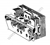 P116533 - Cabeca do cilindro para Porsche 356a • 1958 • 1600 s (616 / 2 t2) • Coupe a t2 • Caixa manual 4 velocidades