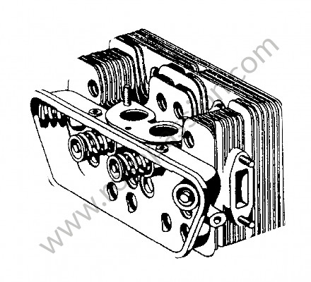 P116533 - Cylinder head for Porsche 356a • 1956 • 1600 s (616 / 2) • Coupe a t1 • Manual gearbox, 4 speed