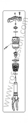 P116722 - Spring strut for Porsche Cayenne / 955 / 9PA • 2004 • Cayenne v6 • Manual gearbox, 6 speed