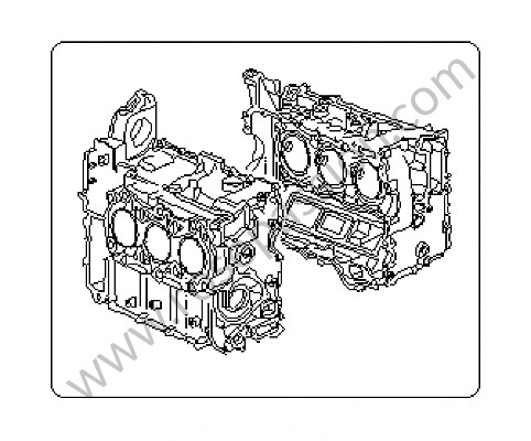P117504 - Crankcase for Porsche Cayman / 987C • 2006 • Cayman s 3.4 • Manual gearbox, 6 speed