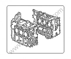 Engine crankcase for Porsche Cayman / 987C • 2007 • Cayman s 3.4 • Manual gearbox, 6 speed