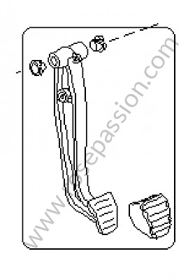 P118258 - Pedal de freno para Porsche Boxster / 987 • 2006 • Boxster s 3.2 • Cabrio • Caja manual de 6 velocidades