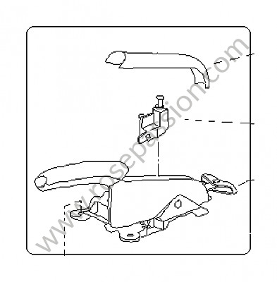 P118274 - Parking-brake lever for Porsche Boxster / 987 • 2007 • Boxster 2.7 • Cabrio • Manual gearbox, 6 speed