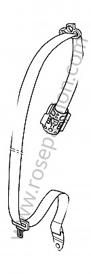 P118901 - Cinto de seguranca para Porsche 997-2 / 911 Carrera • 2012 • 997 c4s • Targa • Caixa manual 6 velocidades