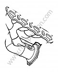 P121110 - Uitlaatcollector voor Porsche Cayenne / 957 / 9PA1 • 2007 • Cayenne s v8 • Automatische versnellingsbak