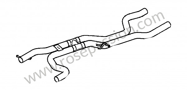 P121165 - Silenciador previo para Porsche Cayenne / 957 / 9PA1 • 2008 • Cayenne s v8 • Caja auto