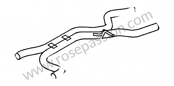 P121166 - Silenciador previo para Porsche Cayenne / 957 / 9PA1 • 2010 • Cayenne turbo • Caja auto