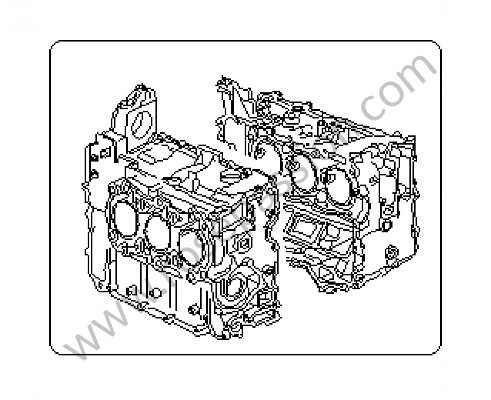 P122046 - Crankcase for Porsche Boxster / 987 • 2005 • Boxster 2.7 • Cabrio • Manual gearbox, 6 speed