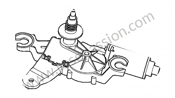 P122430 - 挡风玻璃雨刷器电机 为了 Porsche 997-2 / 911 Carrera • 2009 • 997 c4s • Targa