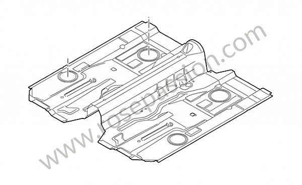 P122941 - Floor for Porsche 997-1 / 911 Carrera • 2008 • 997 c4 • Cabrio • Manual gearbox, 6 speed