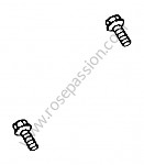 P125128 - Combination screw for Porsche 996 Turbo / 996T / 911 Turbo / GT2 • 2003 • 996 turbo • Coupe • Manual gearbox, 6 speed