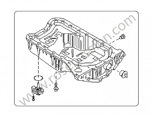 P125588 - Oliecarter voor Porsche Cayenne / 955 / 9PA • 2004 • Cayenne v6 • Automatische versnellingsbak