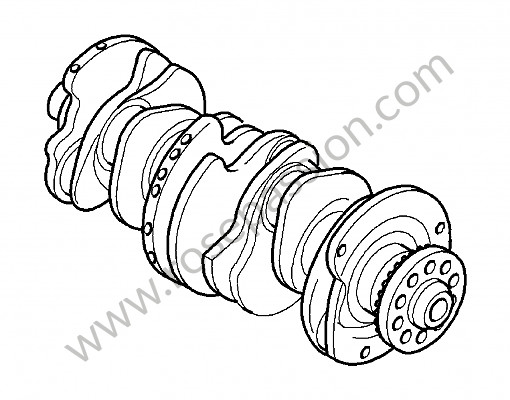 P125591 - Crankshaft for Porsche Cayenne / 957 / 9PA1 • 2010 • Cayenne v6 • Manual gearbox, 6 speed