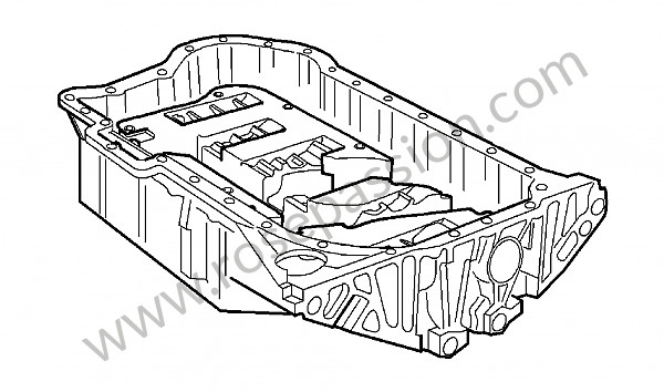 P125669 - Oil pan for Porsche Cayenne / 957 / 9PA1 • 2010 • Cayenne v6 • Automatic gearbox