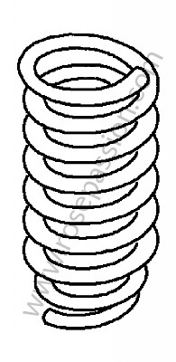 P125797 - Coil spring for Porsche Cayenne / 957 / 9PA1 • 2008 • Cayenne gts • Automatic gearbox