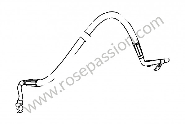 P125840 - Pressure line for Porsche Cayenne / 957 / 9PA1 • 2009 • Cayenne v6 • Automatic gearbox