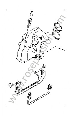 P125862 - Pinza fija para Porsche Cayenne / 955 / 9PA • 2003 • Cayenne s v8 • Caja manual de 6 velocidades