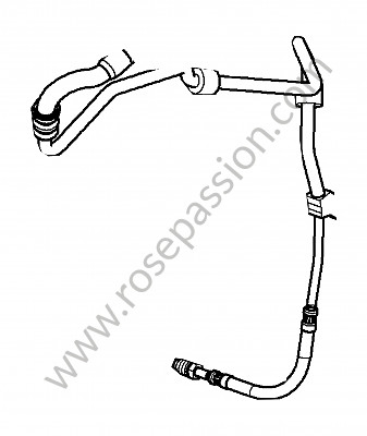 P125919 - Return line for Porsche Cayenne / 957 / 9PA1 • 2010 • Cayenne s v8 • Automatic gearbox