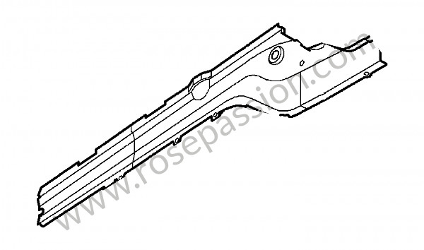 P126002 - Larguero para Porsche Cayenne / 957 / 9PA1 • 2010 • Cayenne s v8 • Caja manual de 6 velocidades