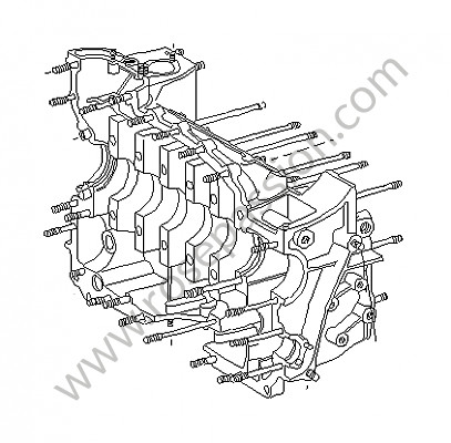 P12601 - Basamento motore per Porsche 914 • 1972 • 914 / 6 • Cambio manuale 5 marce