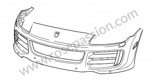 P126041 - Forro para Porsche Cayenne / 957 / 9PA1 • 2008 • Cayenne turbo • Caixa automática