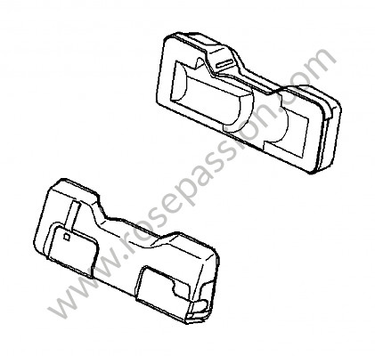 P126100 - Aislamiento para Porsche Cayenne / 957 / 9PA1 • 2009 • Cayenne s v8 • Caja manual de 6 velocidades