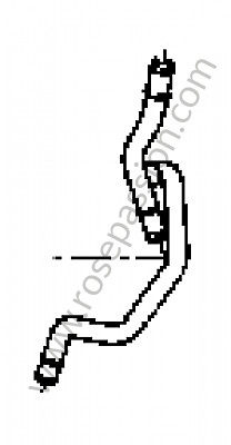 P126504 - Tube de chauffage pour Porsche Cayenne / 955 / 9PA • 2004 • Cayenne s v8 • Boite manuelle 6 vitesses