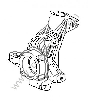 P127456 - Suporte da roda para Porsche 997-1 / 911 Carrera • 2007 • 997 c4 • Targa • Caixa manual 6 velocidades