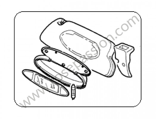 P128191 - Cortina para o sol para Porsche 997-1 / 911 Carrera • 2007 • 997 c4s • Targa • Caixa automática