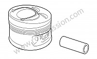 P131048 - Piston complete cylinder for Porsche Cayenne / 957 / 9PA1 • 2009 • Cayenne v6 • Automatic gearbox