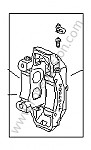 P132247 - Fixed calliper for Porsche 997-1 / 911 Carrera • 2008 • 997 c4s • Targa • Automatic gearbox