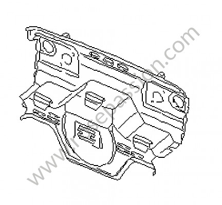 P132253 - Bulkhead for Porsche Boxster / 986 • 1998 • Boxster 2.5 • Cabrio • Manual gearbox, 5 speed