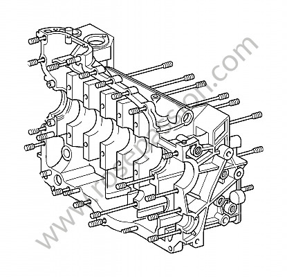 P132350 - Crankcase for Porsche 997 GT3 / GT3-2 • 2008 • 997 gt3 rs 3.6 • Coupe • Manual gearbox, 6 speed