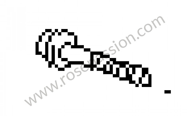P133235 - Oval-head screw for Porsche Boxster / 986 • 1997 • Boxster 2.5 • Cabrio • Automatic gearbox