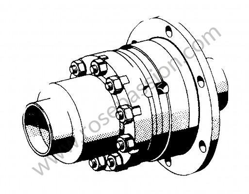 P133468 - Self-locking, limited slip drive axle assembly 356 box 741 for Porsche 356B T5 • 1961 • 1600 super 90 (616 / 7 t5) • Karmann hardtop coupe b t5 • Manual gearbox, 4 speed