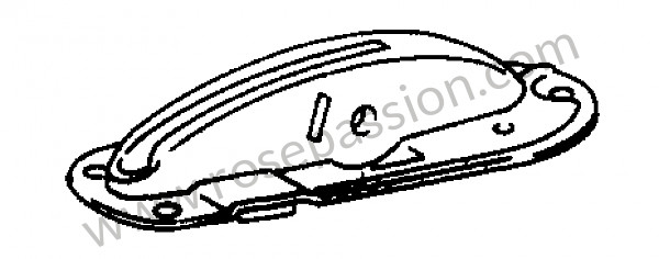 P13351 - Palier fixation levier frein à main pour Porsche 911 Classic • 1969 • 2.0t • Coupe • Boite manuelle 4 vitesses