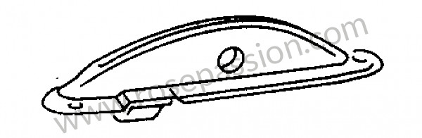 P13351 - Palier fixation levier frein à main pour Porsche 911 Classic • 1967 • 2.0s • Targa • Boite manuelle 5 vitesses