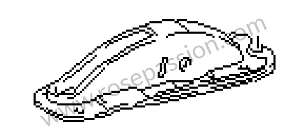 P13351 - Bevestigingslager hendel handrem voor Porsche 911 G • 1979 • 3.0sc • Targa • Automatische versnellingsbak