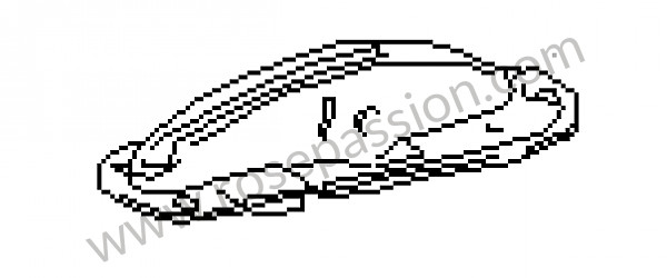 P13351 - Palier fixation levier frein à main pour Porsche 911 Classic • 1973 • 2.4e • Targa • Boite manuelle 4 vitesses