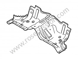 Plage arrière / cuvette de siège pour Porsche 997-2 / 911 Carrera • 2012 • 997 c4s • Targa • Boite manuelle 6 vitesses