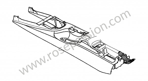 P136640 - Middenconsole voor Porsche 997 GT3 / GT3-2 • 2007 • 997 gt3 3.6 • Coupe • Manuele bak 6 versnellingen