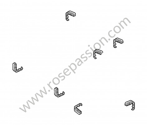 P137086 - Kabelklem voor Porsche 997-2 / 911 Carrera • 2012 • 997 c4s • Targa • Manuele bak 6 versnellingen