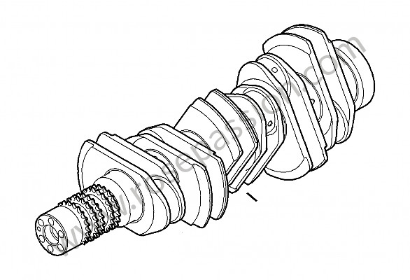P138588 - Crankshaft for Porsche Cayman / 987C2 • 2010 • Cayman 2.9 • Pdk gearbox