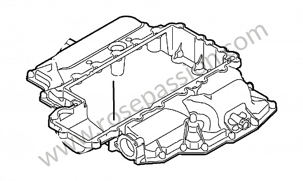 P138610 - Oliecarter voor Porsche 997-2 / 911 Carrera • 2011 • 997 c2s • Coupe • Manuele bak 6 versnellingen