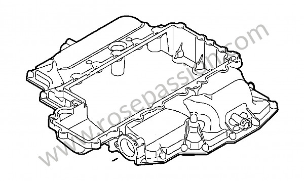 P138610 - Oil pan for Porsche Boxster / 987-2 • 2010 • Boxster 2.9 • Cabrio • Manual gearbox, 6 speed